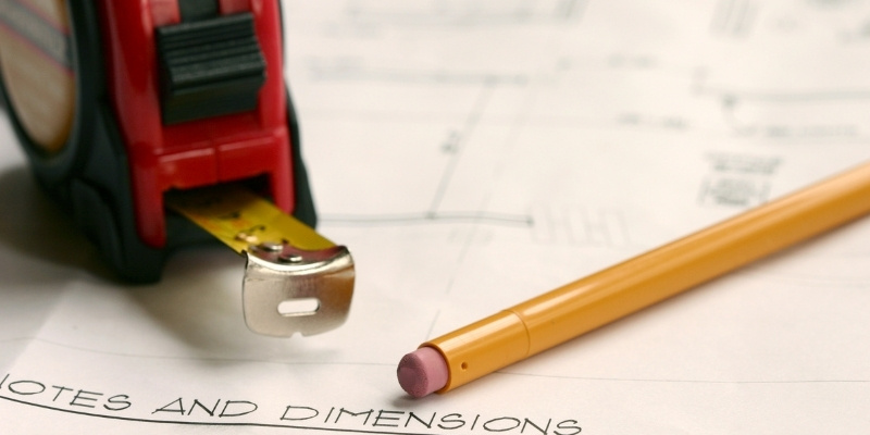 measuring tape and pencil