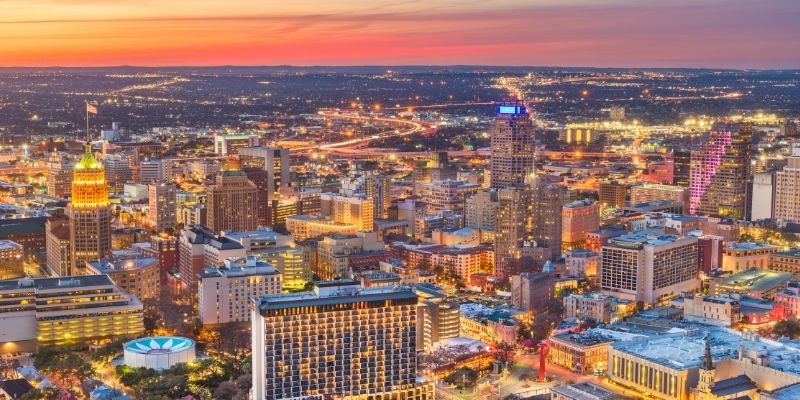 san antonio aerial view