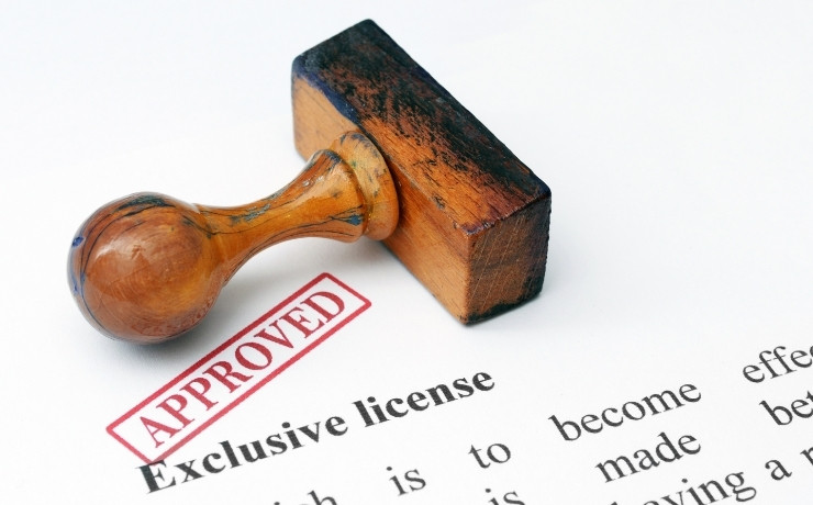 approved stamp in a document