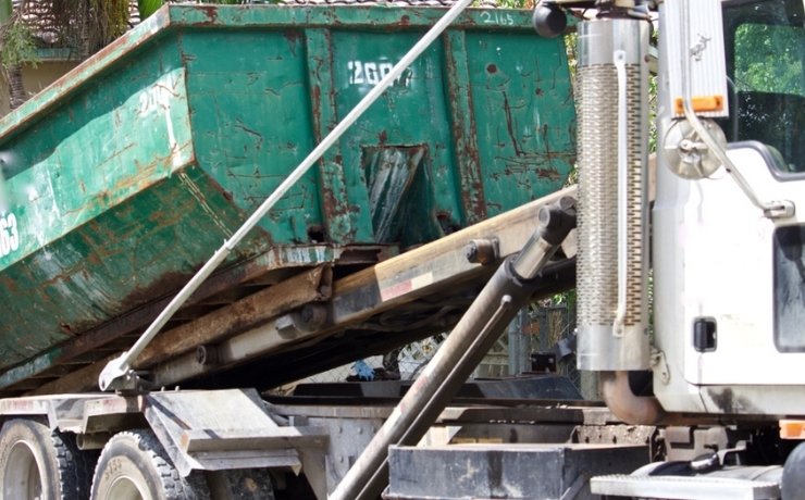 roll off dumpster in orla hauling waste