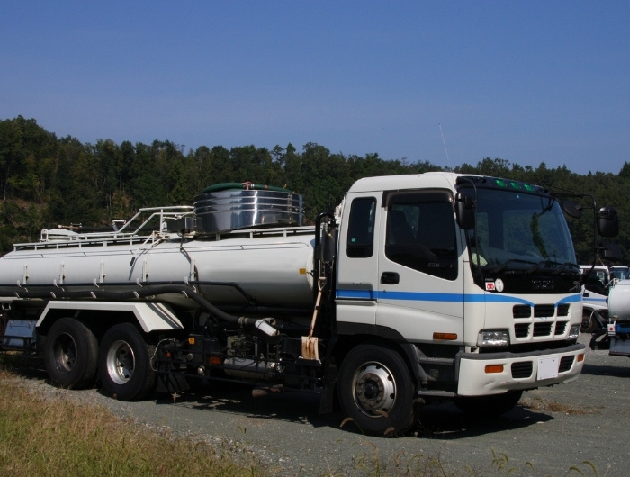 truck containing liquid waste